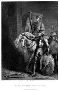 亨利五世（Ken Henry V 1387-14220），19世纪之前的哈弗勒（Harfleur）。 作者 理查德·韦斯特尔