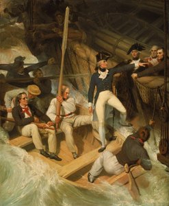 1777 年 11 月 20 日，纳尔逊登上一艘被俘船只 作者 理查德·韦斯特尔