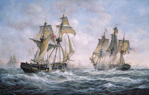 1812年美国战斧黄蜂与HM战争嬉戏之间的行动