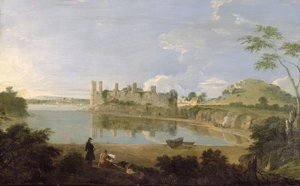 Caernarvon Castle, c.1745-50 (oil on canvas) 作者 理查德·威尔逊