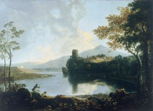 多尔巴达恩城堡"，1733-1782。 作者 理查德·威尔逊