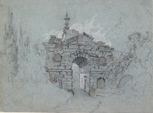 Kew的废墟拱门，约1760年代 作者 理查德·威尔逊