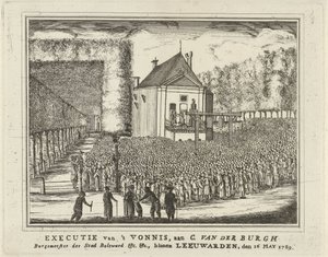 科内利斯-范登伯格的死刑，1789 年
1789 年 5 月 16 日对 C. van der Burgh Burgemeester der Stad Bolswerd &c.等，位于吕伐登，1789 年 5 月 16 日（标题见实物）