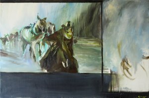 开阔地之后》，2015 年（水彩画）