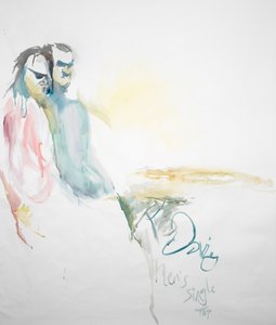 男士单人上衣，2023 年（水彩画）