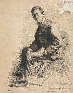莫沃特尼教授的素描，1881年。 作者 罗伯特·A·艾切尔伯格