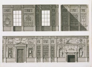 Syon House图书馆的高度，1760-69 作者 罗伯特·亚当