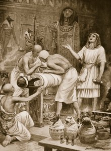 殓葬死者》，插图，选自《哈钦森国家史》，约 1910 年（平版） 作者 罗伯特·安布罗斯·杜德利