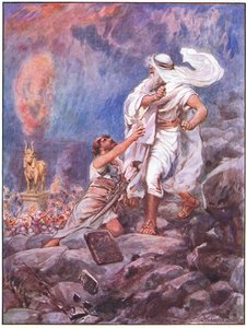 Moses destroys the Golden Calf (colour litho)   1409613   zh       chinese Successfully Translated  Original: Beschützender Engel Translat: Beschützender Engel 1465541 zh chinese Successfully Translated Original: Le Christ benissant les enfants (Christ ble