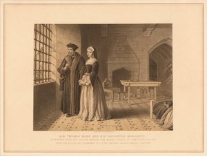 托马斯·莫尔爵士和他的女儿玛格丽特，1878年 作者 罗伯特·安德森