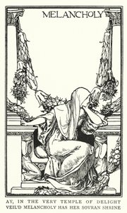 Illustration for Poems by John Keats: Melancholy (litho) 作者 罗伯特·安宁·贝尔