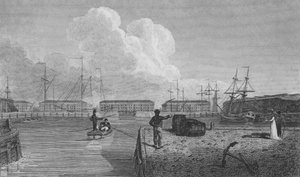 伦敦码头，Wapping（雕刻）