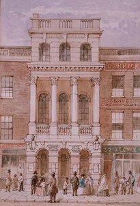 伦敦市剧院，Bishopsgate 作者 Robert Blemell (attr. To) Schnebbelie