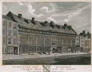 Furnival&39;s Inn，伦敦霍尔本，古老的Lords Furnival豪宅 作者 罗伯特·布莱默尔·施内伯贝利