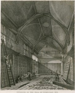 Hall of Furnival的旅馆的内部，霍尔本，伦敦