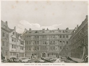 Furnival&39;s Inn，Holborn，伦敦内部的北视图 作者 罗伯特·布莱默尔·施内伯贝利
