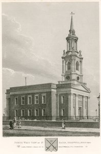 圣保罗的西北视图，Shadwell，伦敦，建于1820年 作者 罗伯特·布莱默尔·施内伯贝利
