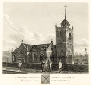 圣保罗的西北视图，Shadwell，伦敦，取下1817年 作者 罗伯特·布莱默尔·施内伯贝利