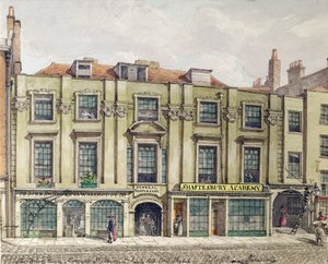 Shaftesbury House，Aldersgate Street，伦敦，1819（wc sketch）
