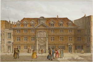 位于伦敦市国王大街的布莱克威尔厅的景观，1819年。                                         