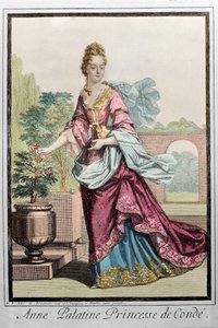 康德公主安妮-帕拉廷（Anne de Baviere (1648-1723) (Anne Henriette Julie de Baviere) (Anna del Palatinato)--罗伯特-博纳特的雕刻作品-- 作者 罗伯特·波纳特