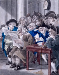 非凡的股票经纪人》，证券交易所，伦敦，约1795年