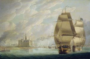 1801年3月30日，哥本哈根海战前，纳尔逊强行通过峡湾 作者 罗伯特·多德
