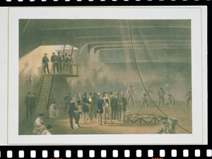 威尔士亲王访问 5 月 24 日在谢内斯的 "大东方 "号邮轮