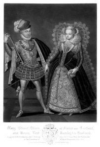 法国和苏格兰女王玛丽·斯图亚特（Mary Stuart）和丈夫亨利·达恩利（Henry Lord Darnley），她的丈夫，1816年。