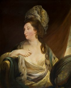 伊丽莎白·辛普森的肖像，布里奇曼夫人（1735-1806），c.1750-88（布面油画） 作者 罗伯特·艾恩·派恩