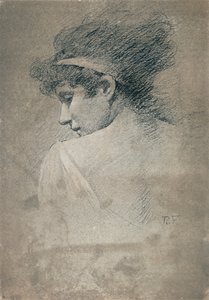 女性研究，c1895，1897年 作者 罗伯特·福勒