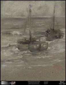 渔船在锚地，1884年 作者 罗伯特·弗雷德里克·布鲁姆