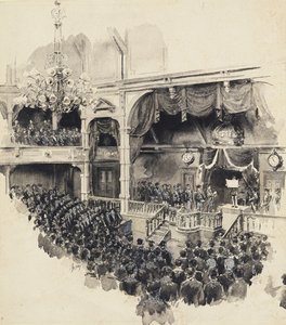1890年日本国会开幕式 作者 罗伯特·弗雷德里克·布鲁姆