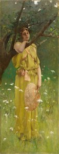 遐想》，约1883-1884（布面油画） 作者 罗伯特·弗雷德里克·布鲁姆
