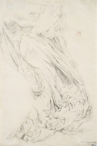 1893年至1995年音乐壁画的帷幔研究（石膏用黄色铅笔在奶油纸上） 作者 罗伯特·弗雷德里克·布鲁姆