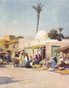 1904年，c1880年，市场的一个角落