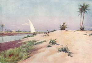 1904年，摄于Tel-El-Kebir附近的Ismailia运河上 作者 罗伯特·乔治·塔尔伯特·凯利