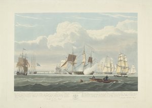 12 艘荷兰商船离开朴次茅斯港，1833 年（幻灯片 3）
这套三张幻灯片描绘了 1833 年 6 月 2 日 12 艘荷兰商船离开朴次茅斯港的情景。 作者 罗伯特·哈维尔 (II)