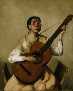 西班牙盲人歌手，1912年。