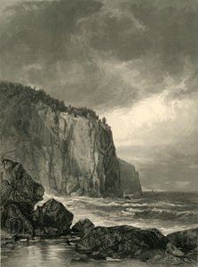苏必利尔湖，洗礼湾的入口》，1872年。  