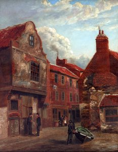 Old Shields，Wapping Street和Union Lane，1896 作者 罗伯特·霍奇