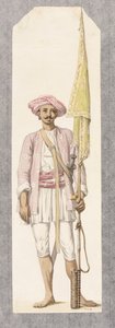 Tipoo Sultan的火箭人（1750-99），c.1793-4（纸上wc） 作者 罗伯特·霍恩