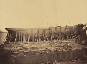 建设中的阿芙罗狄塔，约1857年。