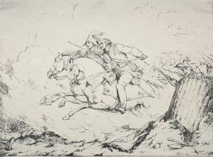 多面体扫描的标本：骑兵部队，1803年。