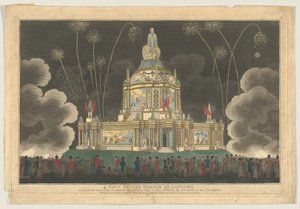 为庆祝1814年9月9日的G......而在绿色公园建立的康科德神庙的景色。 作者 罗伯特·劳瑞