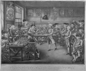 伦敦市路德盖特山Belle Sauvage旅馆衡平法法院，1778年 作者 罗伯特·劳瑞