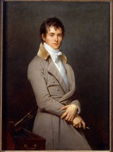画家Pierre Narcisse (Pierre-Narcisse) Guerin (1774-1833)的肖像 画家Robert Lefevre (1755-1830) 19世纪 太阳。1,09x0,8米 - 奥尔良美术博物馆