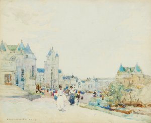 长廊（水彩画） 作者 罗伯特·麦克高恩·考文垂