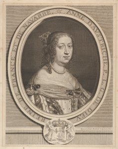 奥地利的安妮，1660年。 作者 罗伯特·南特伊