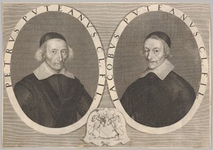 Pierre和Jacques Dupuy的双画像， 1648-49。 作者 罗伯特·南特伊